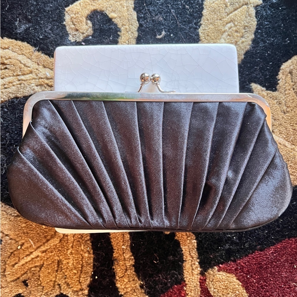 Bijoux Terner Little Black Clutch Shoulder Bag - Picture 8 of 14